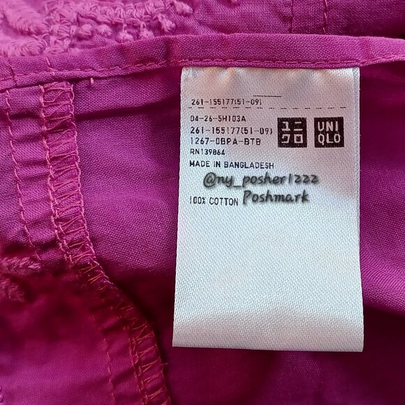 𝗨𝗡𝗜𝗤𝗟𝗢 Cotton Scarf 🟣 - Picture 4 of 10